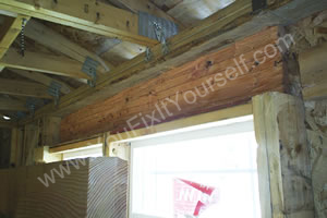 Installing longer header beam